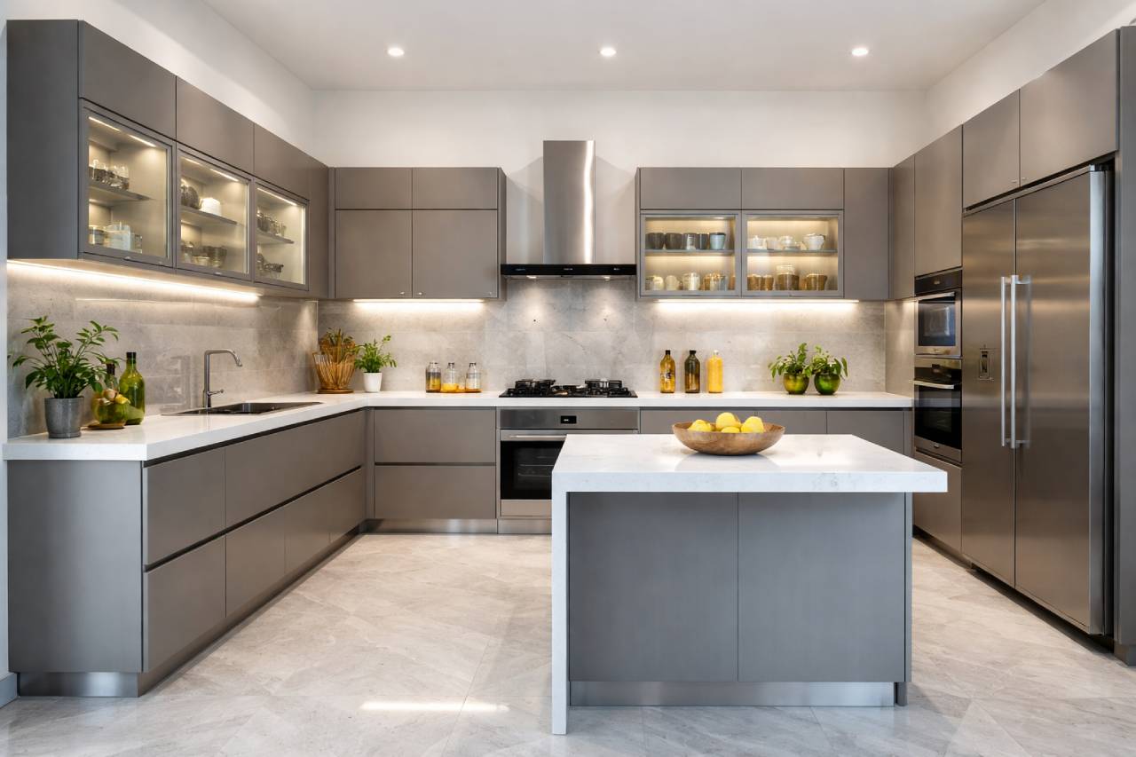 aluminium modular kitchen bangalore modern design